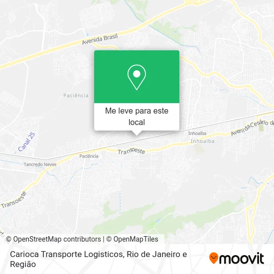 Carioca Transporte Logisticos mapa