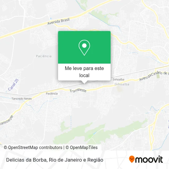 Delicias da Borba mapa
