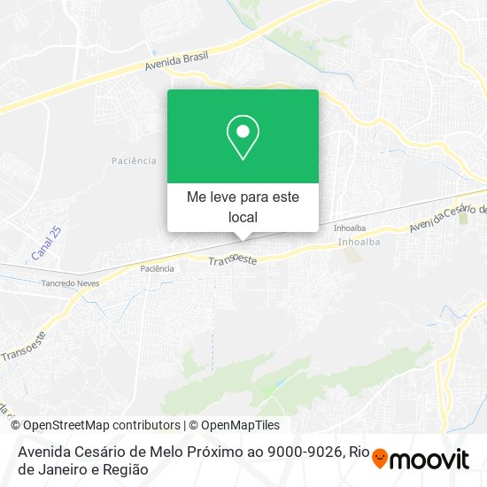 Avenida Cesário de Melo Próximo ao 9000-9026 mapa