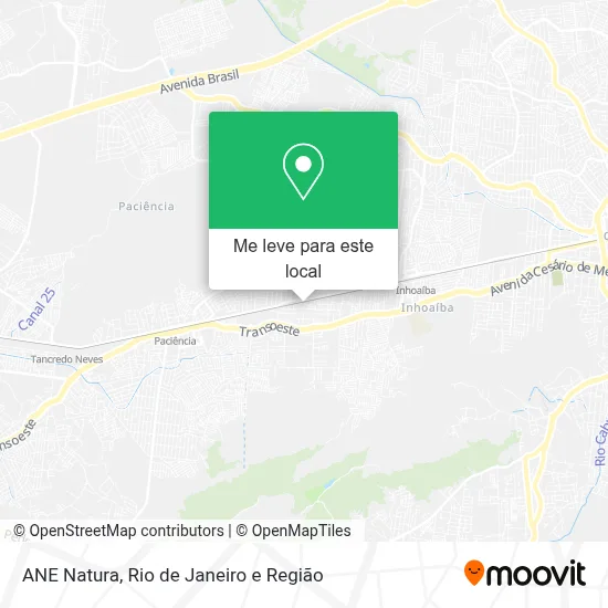 ANE Natura mapa