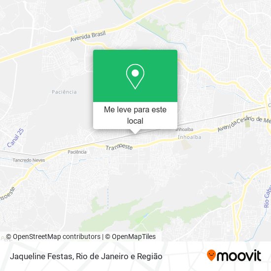 Jaqueline Festas mapa