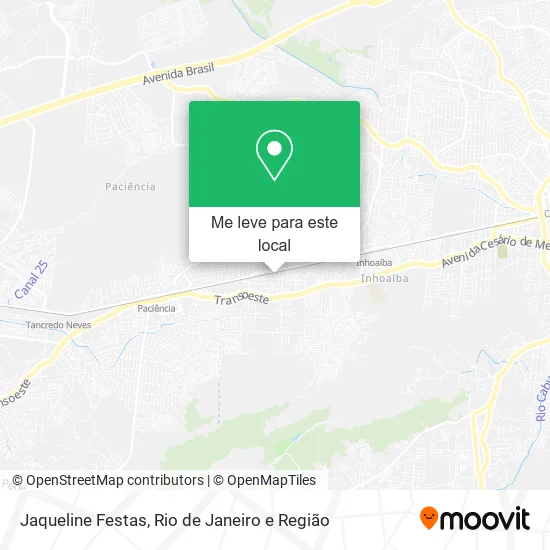 Jaqueline Festas mapa