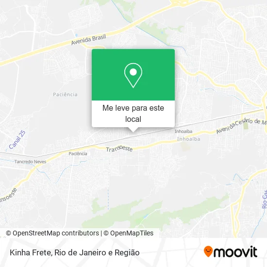 Kinha Frete mapa