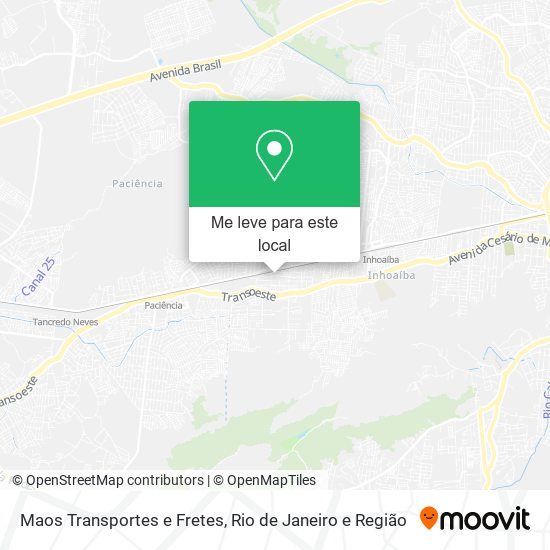 Maos Transportes e Fretes mapa