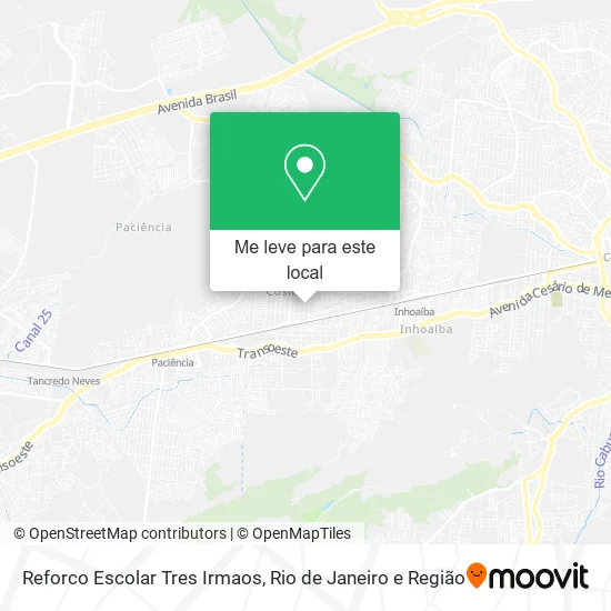 Reforco Escolar Tres Irmaos mapa