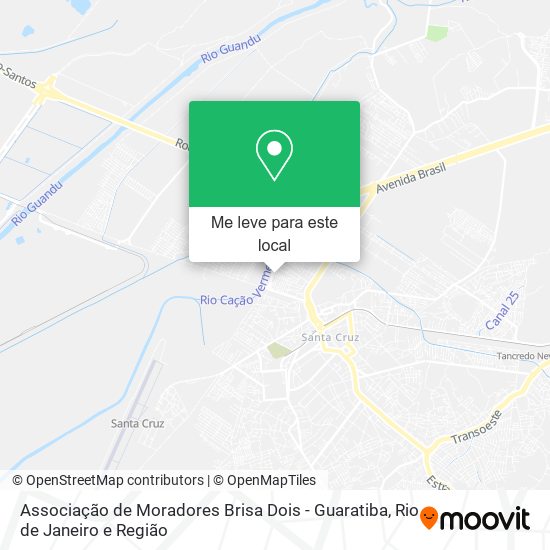 Associação de Moradores Brisa Dois - Guaratiba mapa