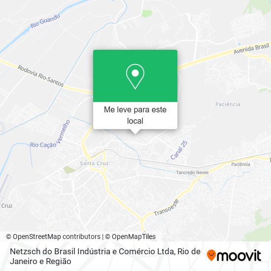 Netzsch do Brasil Indústria e Comércio Ltda mapa