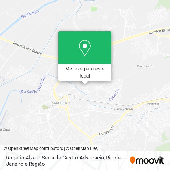 Rogerio Alvaro Serra de Castro Advocacia mapa