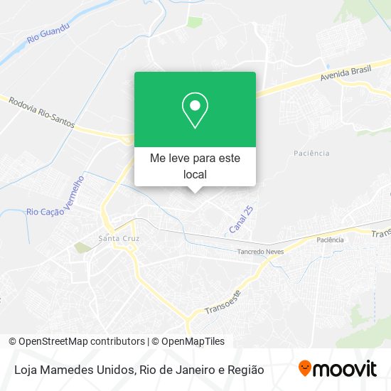 Loja Mamedes Unidos mapa