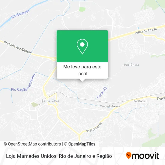 Loja Mamedes Unidos mapa