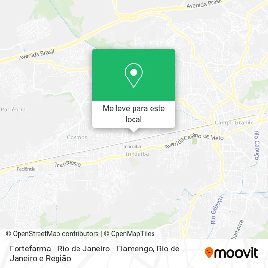 Fortefarma - Rio de Janeiro - Flamengo mapa