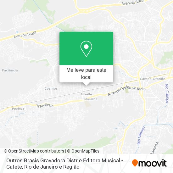 Outros Brasis Gravadora Distr e Editora Musical - Catete mapa