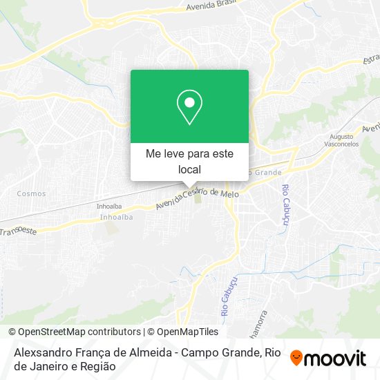 Alexsandro França de Almeida - Campo Grande mapa