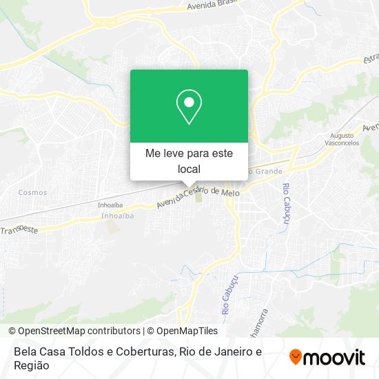 Bela Casa Toldos e Coberturas mapa