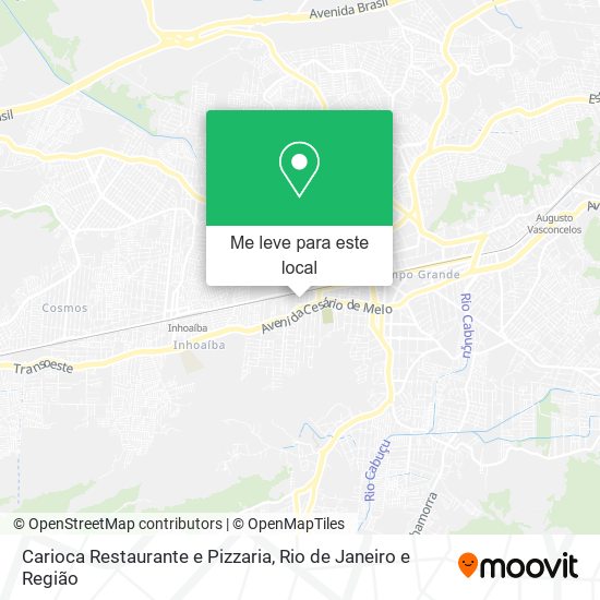 Carioca Restaurante e Pizzaria mapa