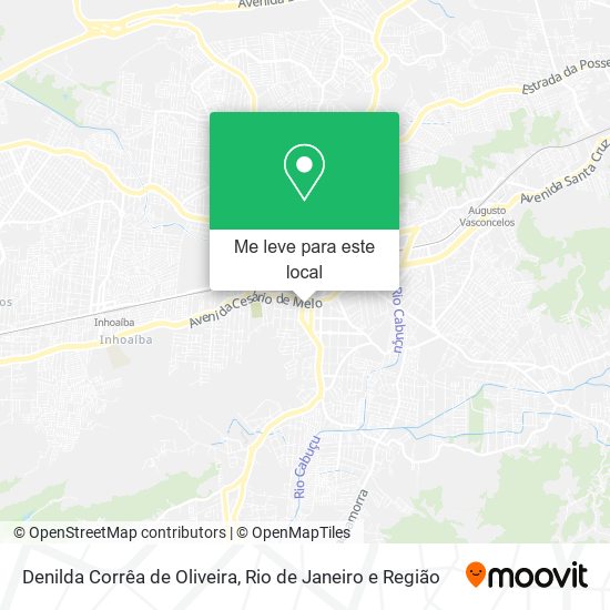 Denilda Corrêa de Oliveira mapa