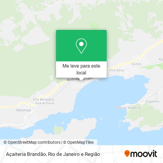 Açaiteria Brandão mapa