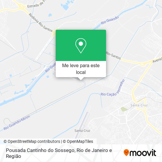 Pousada Cantinho do Sossego mapa