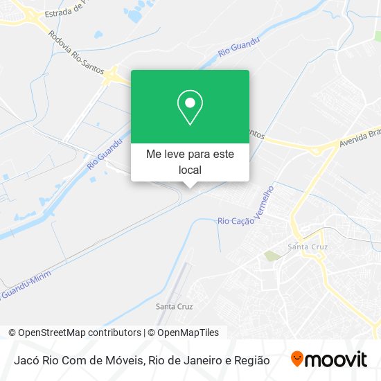 Jacó Rio Com de Móveis mapa