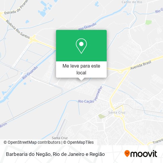 Barbearia do Negão mapa