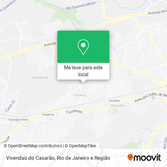 Vivendas do Casarão mapa