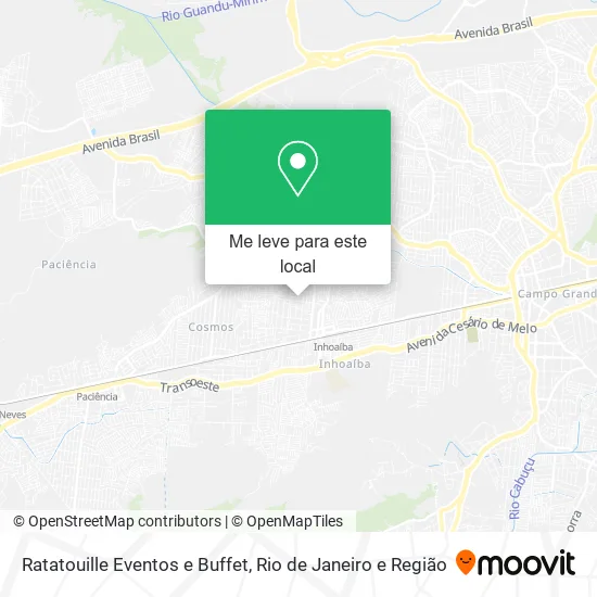 Ratatouille Eventos e Buffet mapa