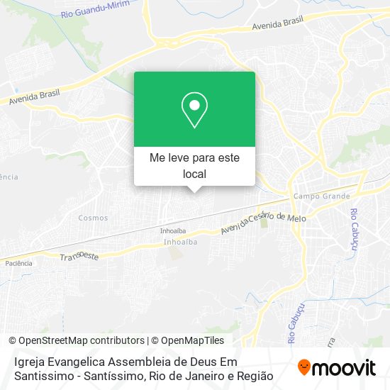 Igreja Evangelica Assembleia de Deus Em Santissimo - Santíssimo mapa