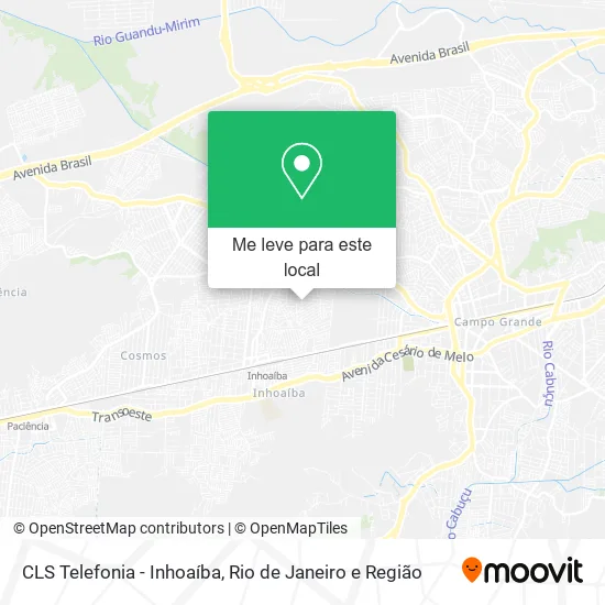 CLS Telefonia - Inhoaíba mapa