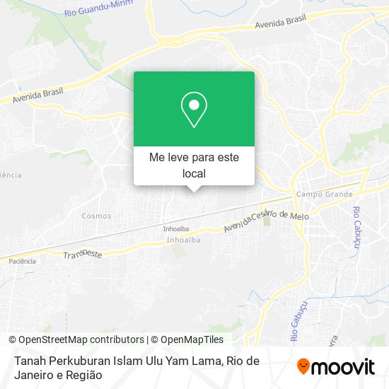 Tanah Perkuburan Islam Ulu Yam Lama mapa
