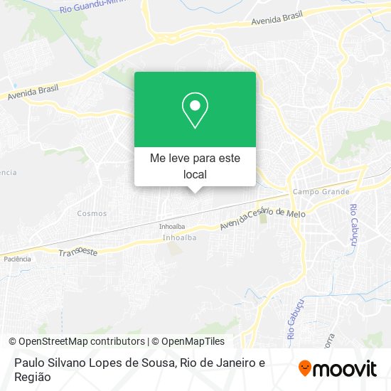 Paulo Silvano Lopes de Sousa mapa