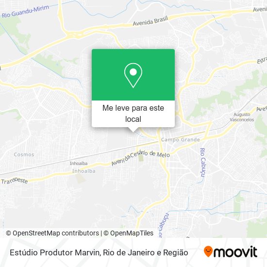 Estúdio Produtor Marvin mapa