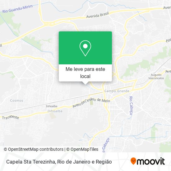 Capela Sta Terezinha mapa