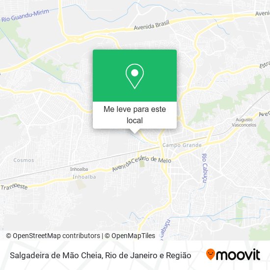 Salgadeira de Mão Cheia mapa