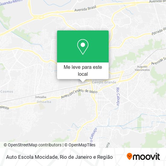 Auto Escola Mocidade mapa