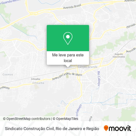 Sindicato Construção Civil mapa