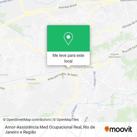 Amor-Assistência Med Ocupacional Real mapa