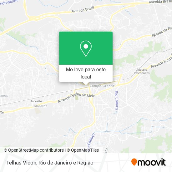 Telhas Vicon mapa