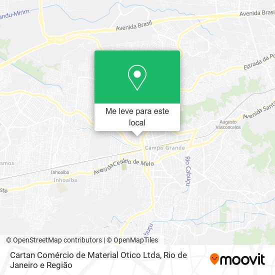 Cartan Comércio de Material Otico Ltda mapa