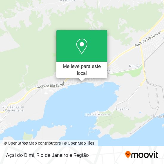 Açai do Dimi mapa