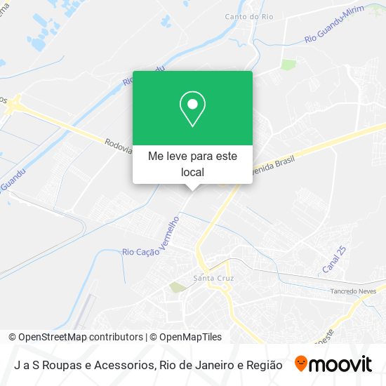 J a S Roupas e Acessorios mapa