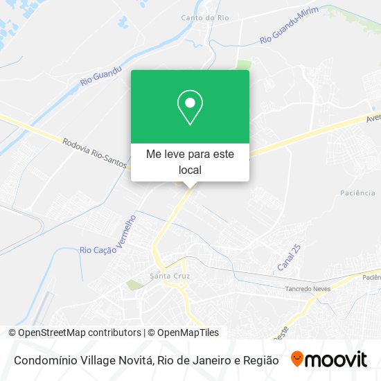 Condomínio Village Novitá mapa