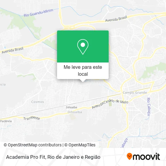 Academia Pro Fit mapa