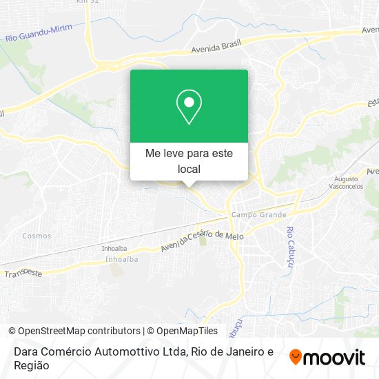 Dara Comércio Automottivo Ltda mapa