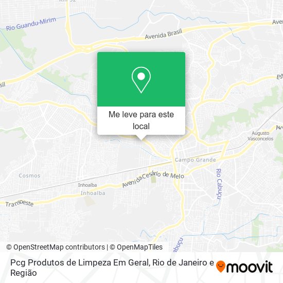 Pcg Produtos de Limpeza Em Geral mapa