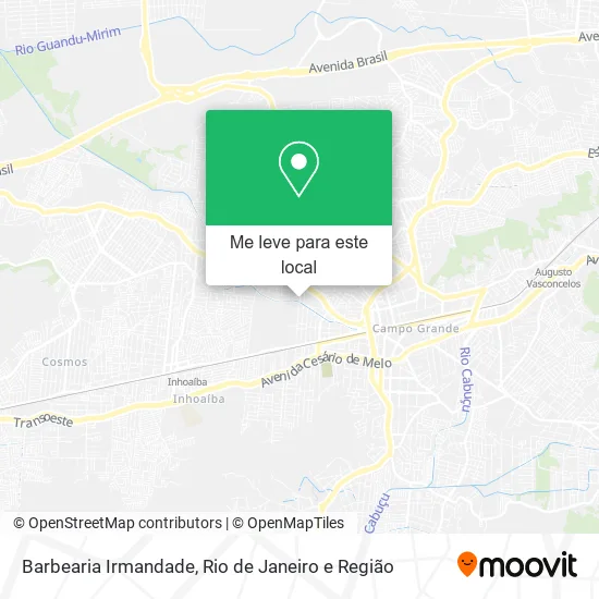 Barbearia Irmandade mapa