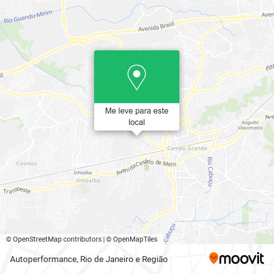 Autoperformance mapa