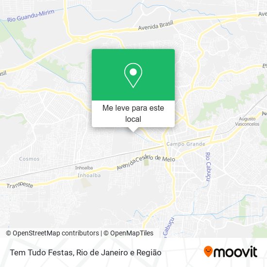 Tem Tudo Festas mapa