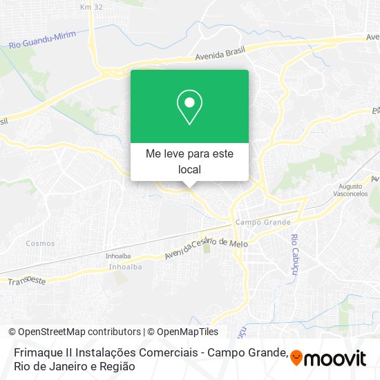 Frimaque II Instalações Comerciais - Campo Grande mapa