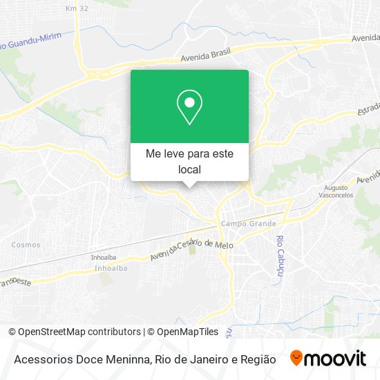 Acessorios Doce Meninna mapa