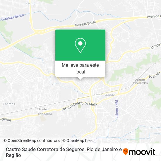 Castro Saude Corretora de Seguros mapa